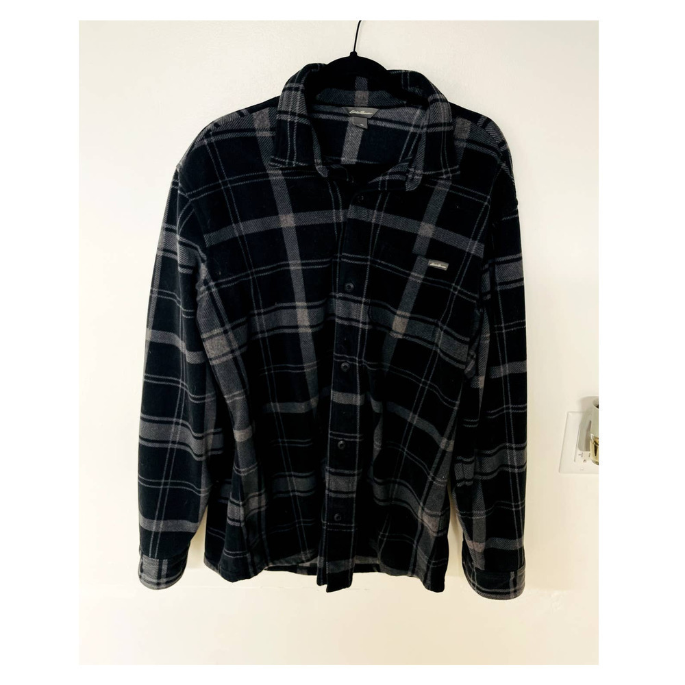 Eddie Bauer Fleece Flannel - Picture 2 of 4